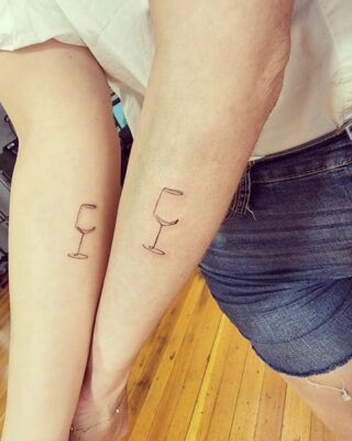 Friendship Wine Glass Tattoos To Cheers Over Body Artifact