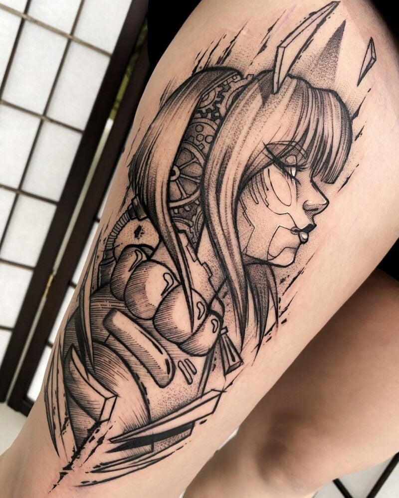 Futuristic Cyberpunk Tattoos To Dream About Body Artifact