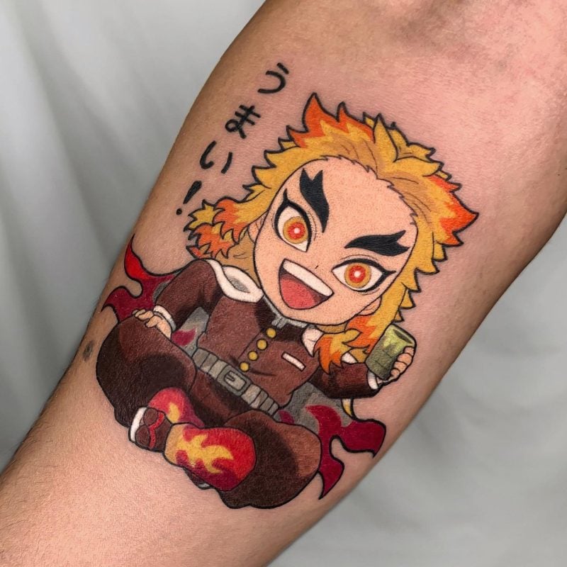 Set Your Heart Ablaze Tattoos From Demon Slayer Body Artifact