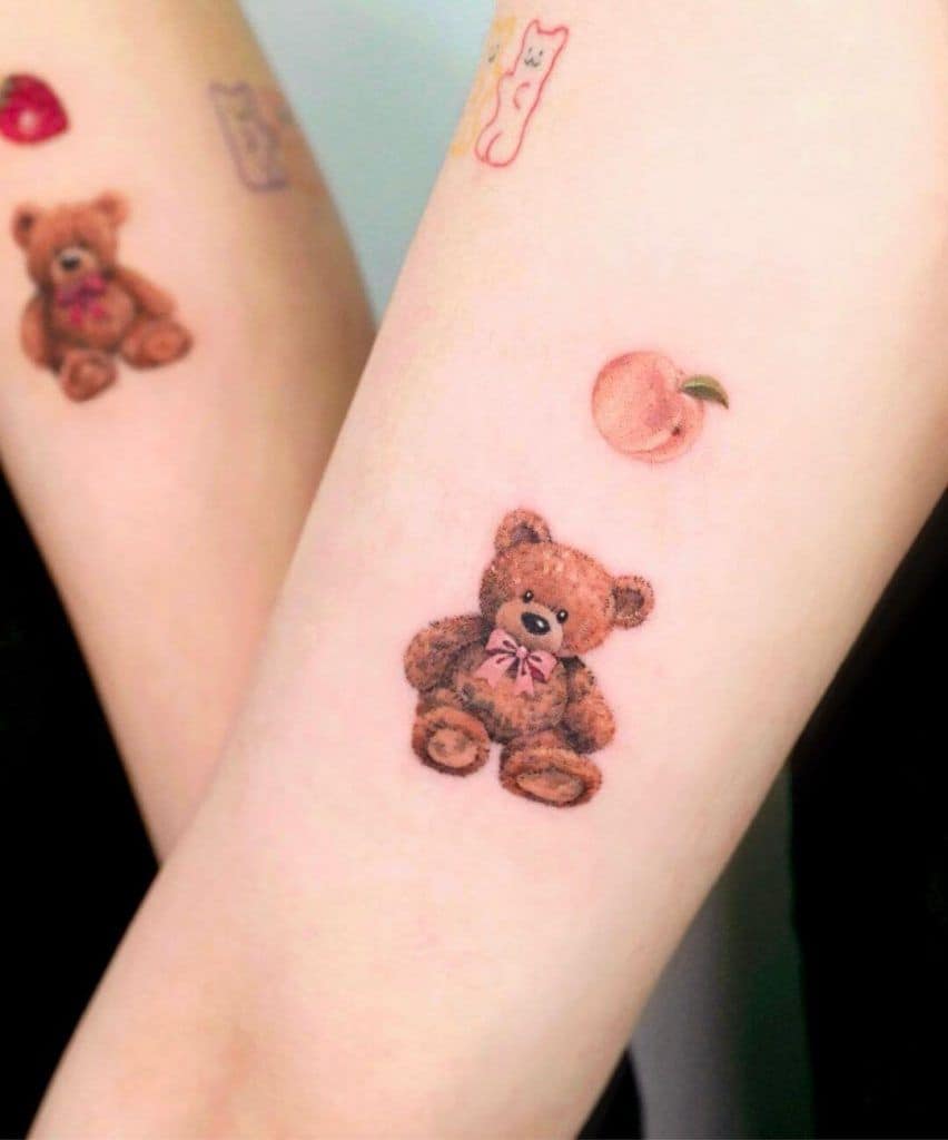 Classic Pooh Bear And Butterfly Temporary Tattoo - Set of 3 – Little Tattoos