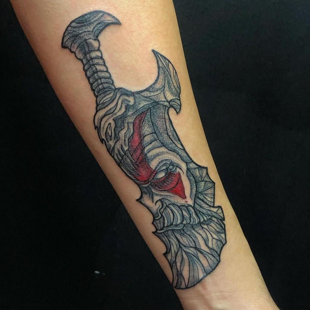 Blades of Chaos Tattoo