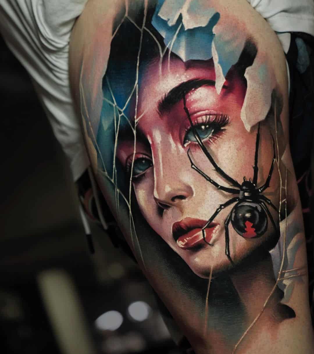 20 Looming Spider Tattoos You’ll Gladly Have Crawling On You