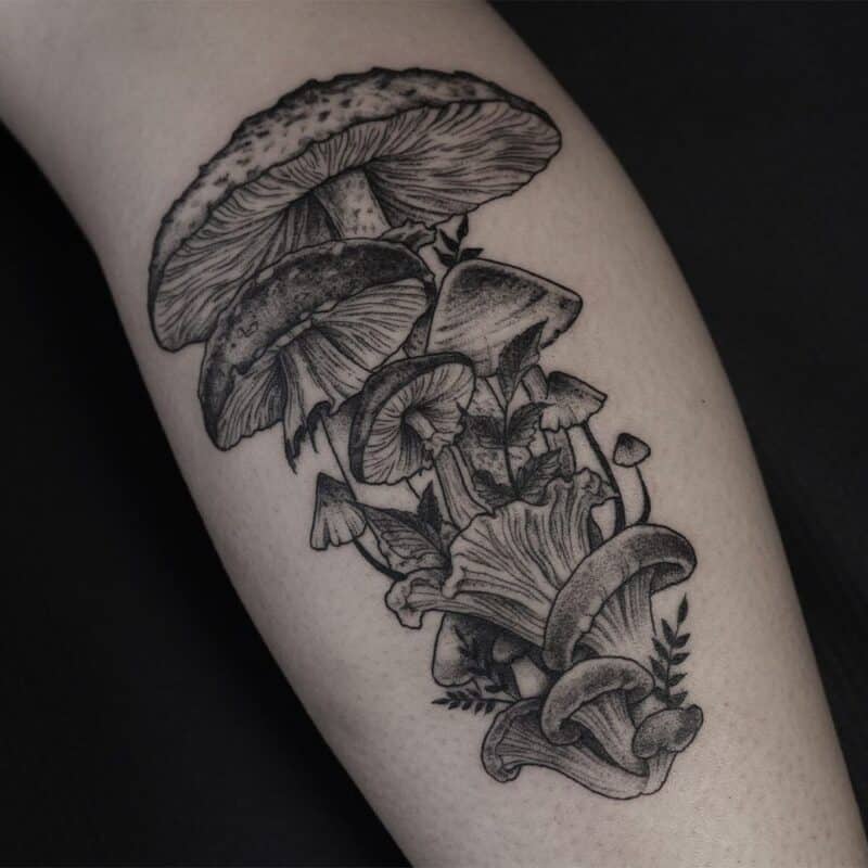 25 Wild And Wonderful Mushroom Tattoos • Body Artifact