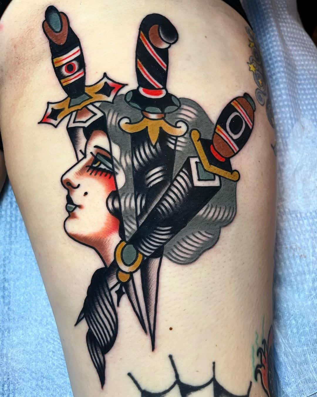 20 Striking Dagger Tattoos - Body Artifact 20 Striking Dagger Tattoos