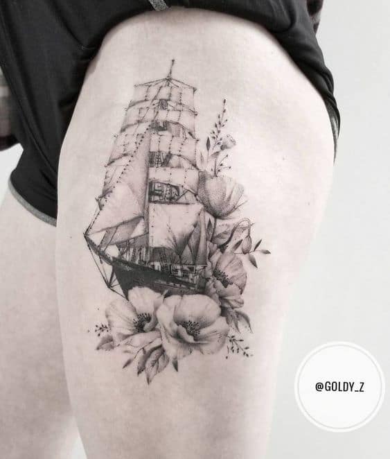 30 Incredible Ship Tattoos For Your Next Adventure