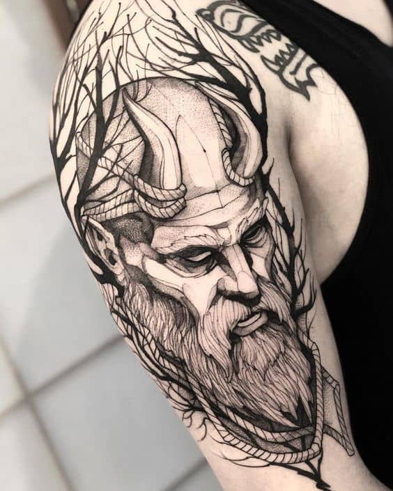 god warrior tattoos