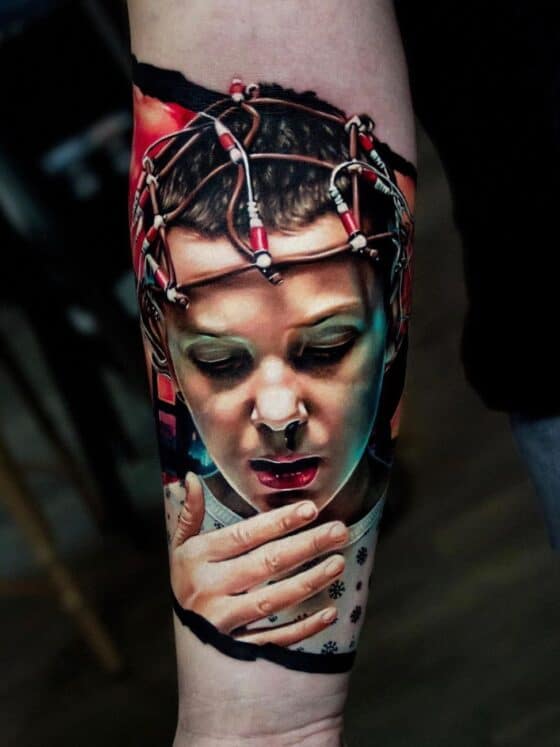 25 Stranger Things Tattoos To Admire Before Season 5 5 stranger things arm tattoo