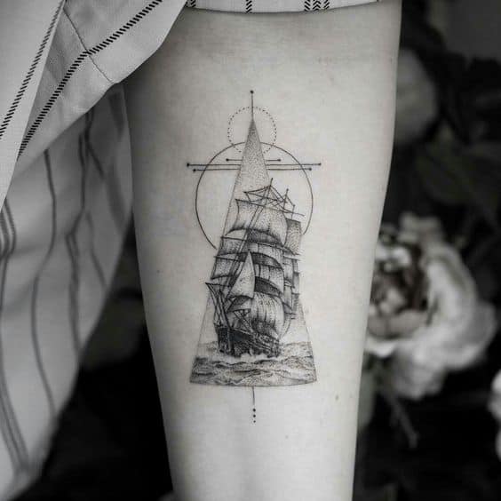 30 Incredible Ship Tattoos For Your Next Adventure