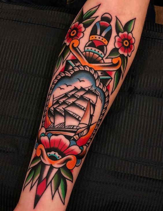 30 Incredible Ship Tattoos For Your Next Adventure