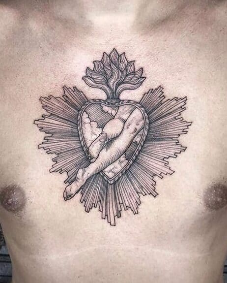 20 Amazing Sacred Heart Tattoos