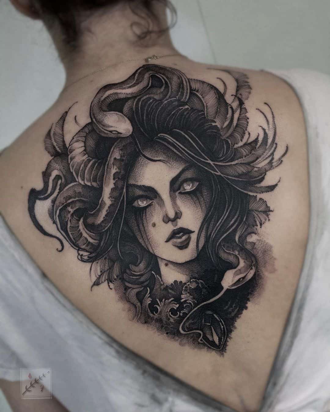 SKETCH OF MEDUSA — 1MM Tattoo Studio