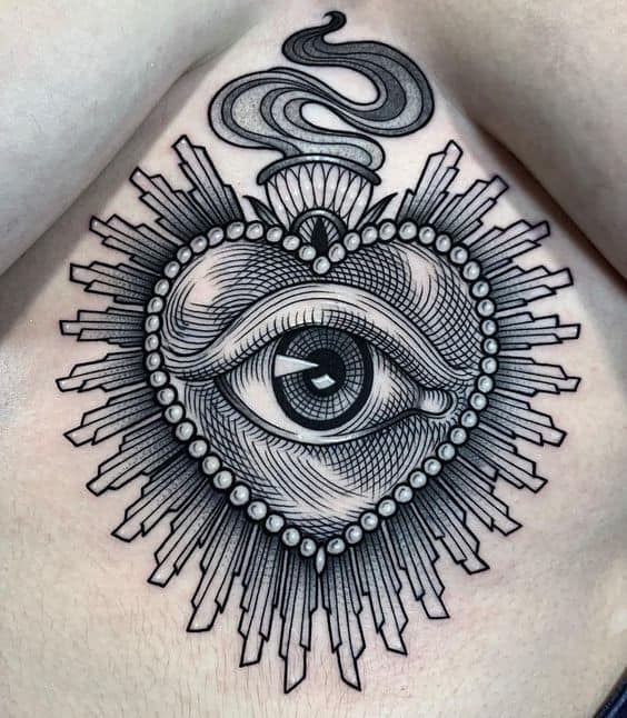 Tattoo uploaded by Marlee  Sacred Heart flash  Tattoodo