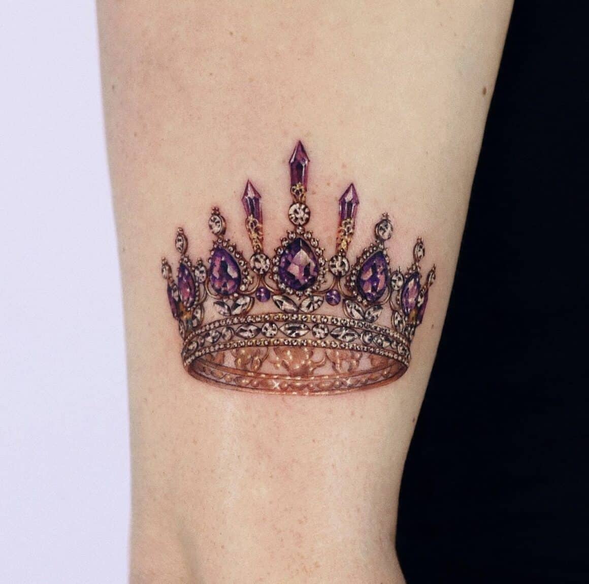 Black Crown Temporary Tattoo - Set of 3 – Little Tattoos