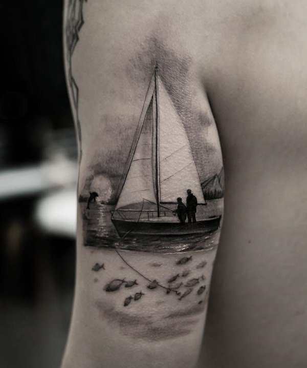 30 Incredible Ship Tattoos For Your Next Adventure