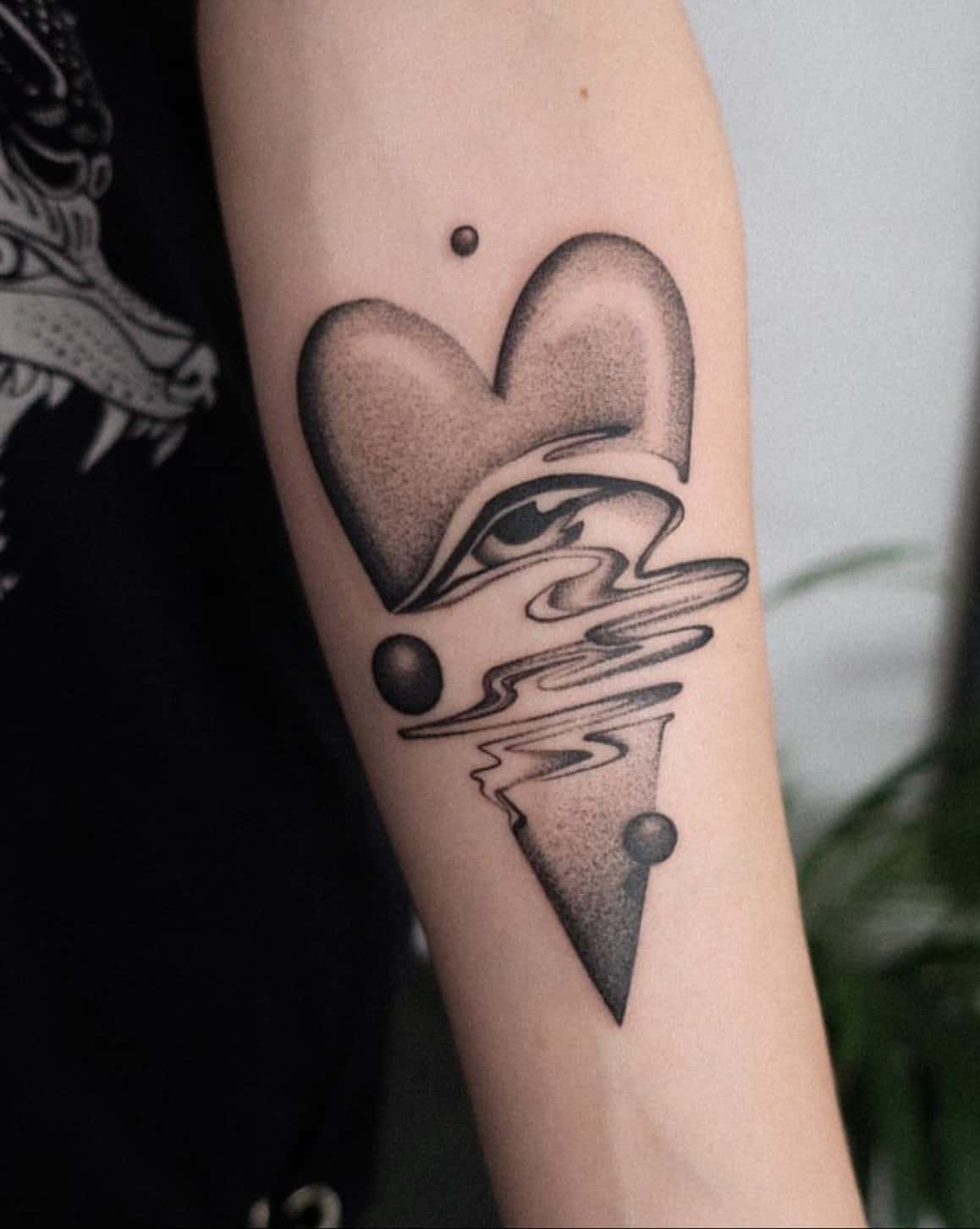 Chrome broken heart 💔 Design and done by @grayscale.tattoo  ---------------- Needle sponsor @jconly_official #jconly  #jconlycartridges... | Instagram