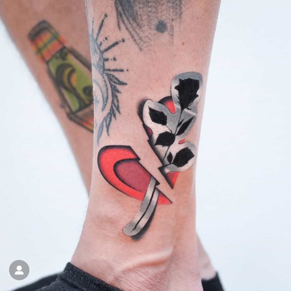 purple heart tattoo | Purple tattoos, Tattoos for women, Heart tattoo  designs