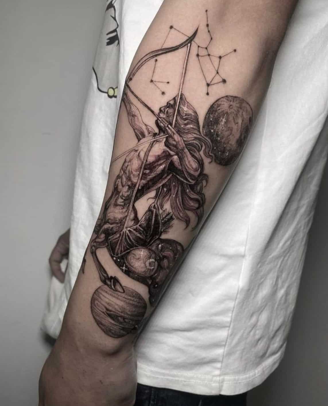 Tattoo uploaded by Inkoverluv • Sagittarius ¬ client's design • Tattoodo