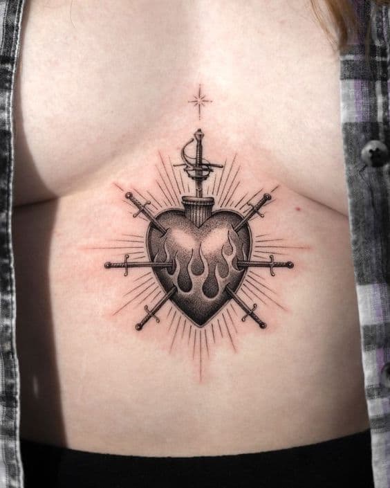 Heart Tattoos What They Mean And 24 Design Ideas  Saved Tattoo