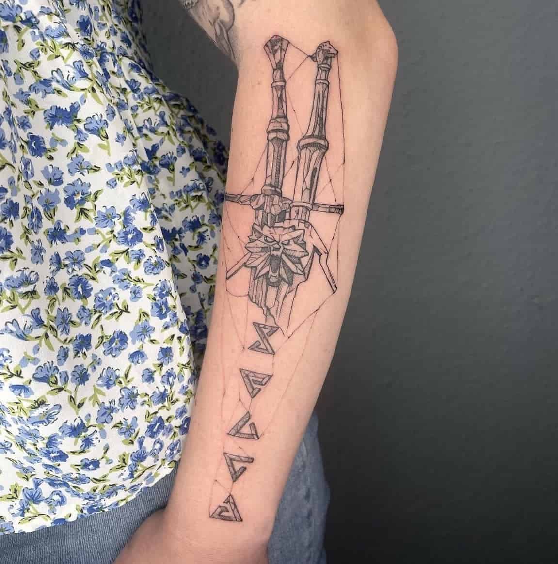 20 Witcher Tattoos Destined for Battle