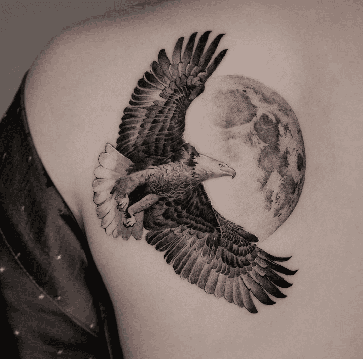 Traditional Eagle Chest Piece Tattoo by Metacharis on DeviantArt