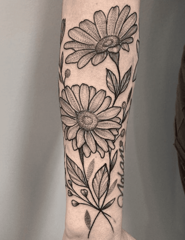 White Daisy Temporary Tattoo - Set of 3 – Little Tattoos