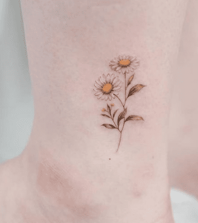 50 Cheerful Daisy Tattoos You Must See  Tattoo Me Now