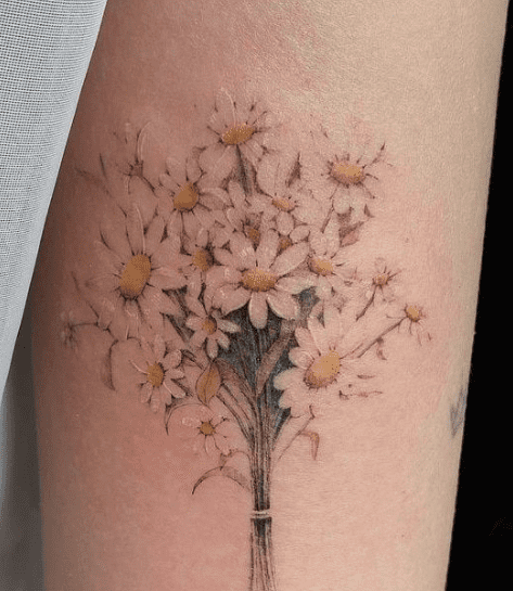 margarita flower tattoo