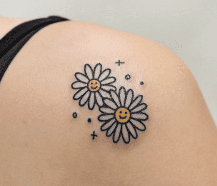 Daisy minimalist tattoo | Classy tattoos, Daisy flower tattoos, Tattoos