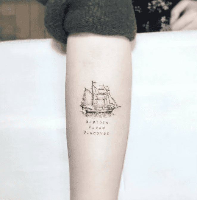 30 Incredible Ship Tattoos For Your Next Adventure