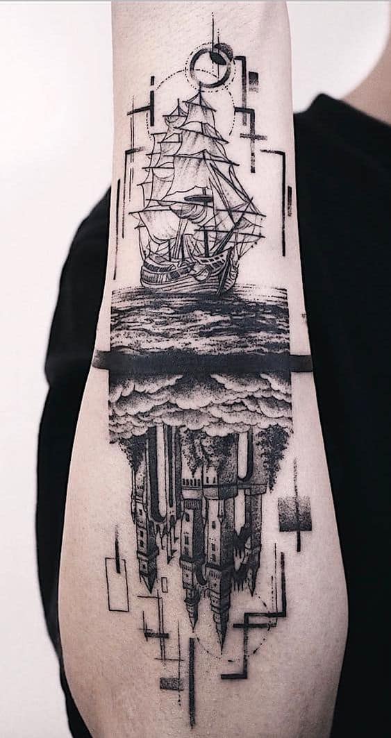 30 Incredible Ship Tattoos For Your Next Adventure