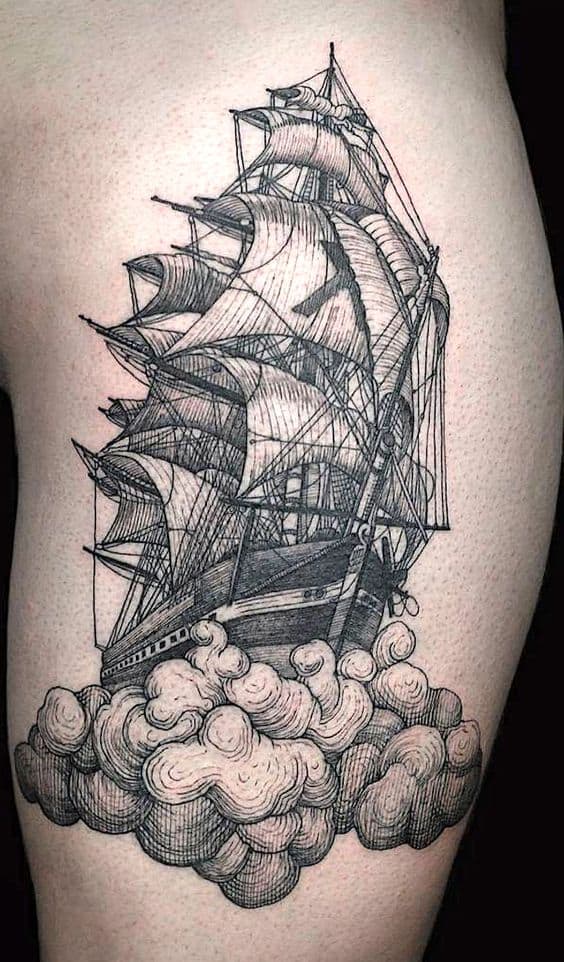 30 Incredible Ship Tattoos For Your Next Adventure