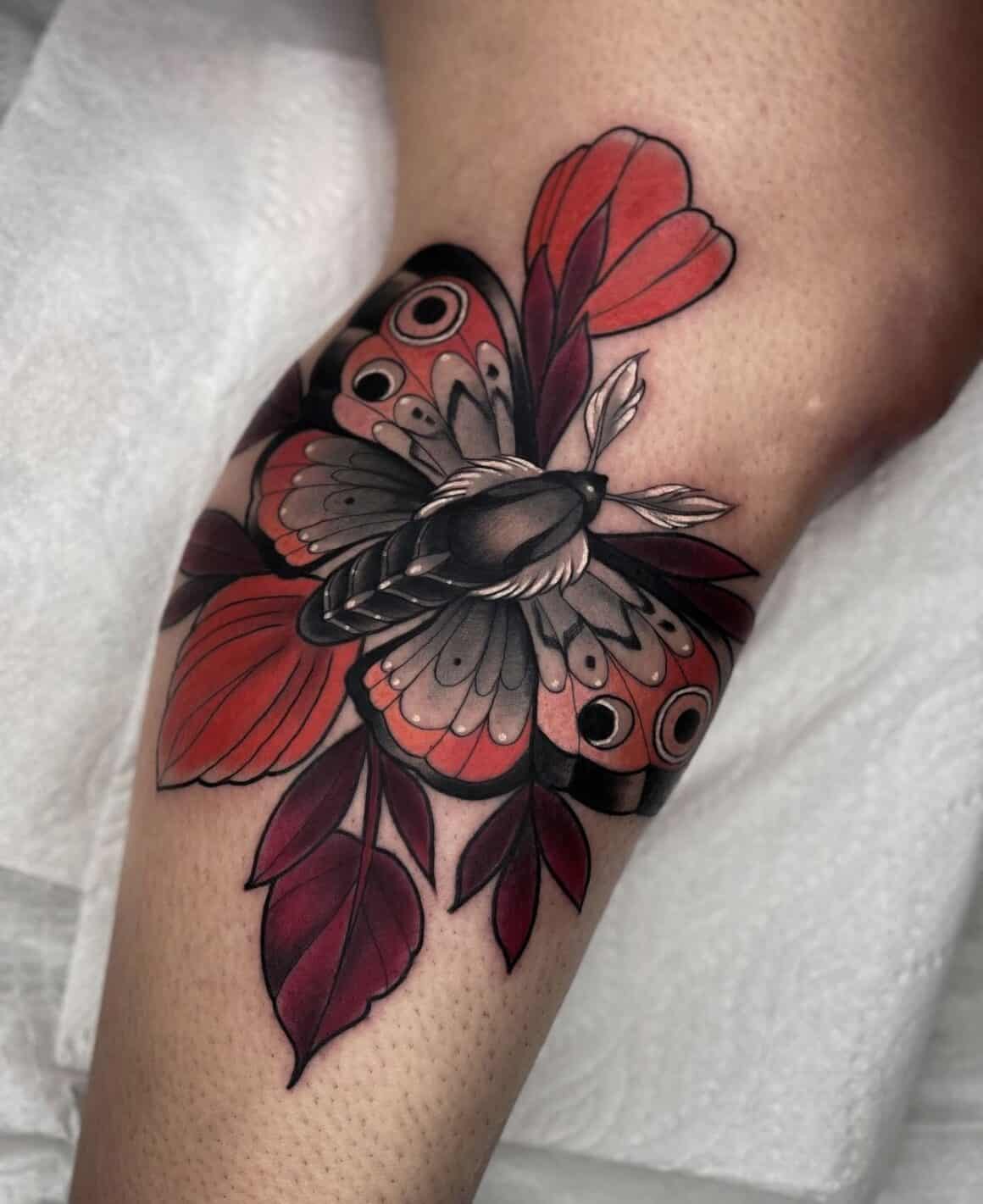 First tattoo with color and shading! Ladybug done by Damon at Seven Sagas  Tattoo in Greensboro NC : r/tattoos