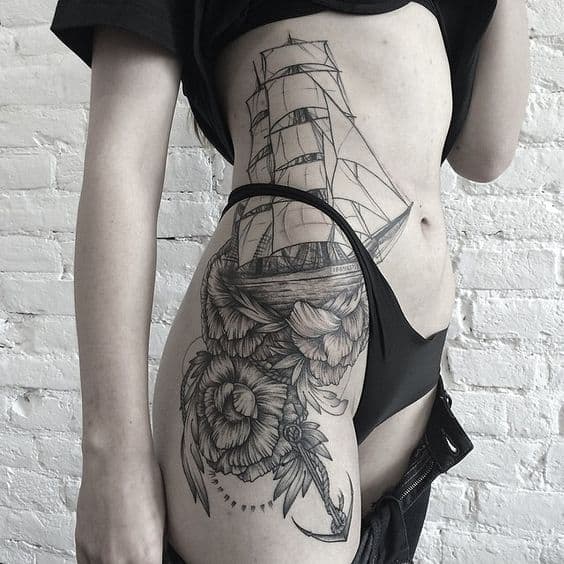 30 Incredible Ship Tattoos For Your Next Adventure