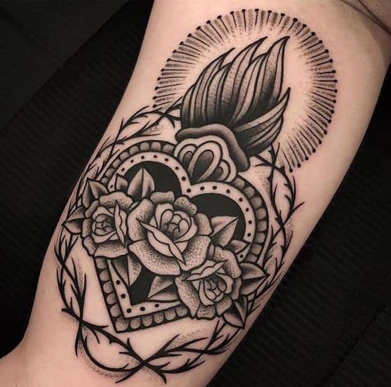 20 Amazing Sacred Heart Tattoos