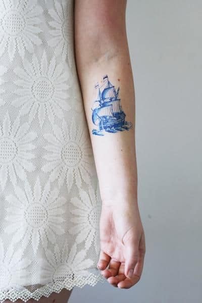 30 Incredible Ship Tattoos For Your Next Adventure