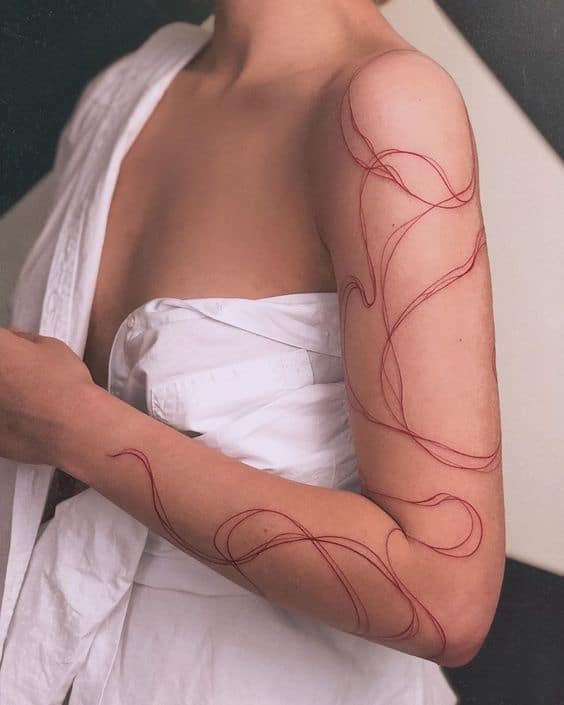 Red Snake Temporary Tattoo Set (2 small tattoos) – TattooIcon