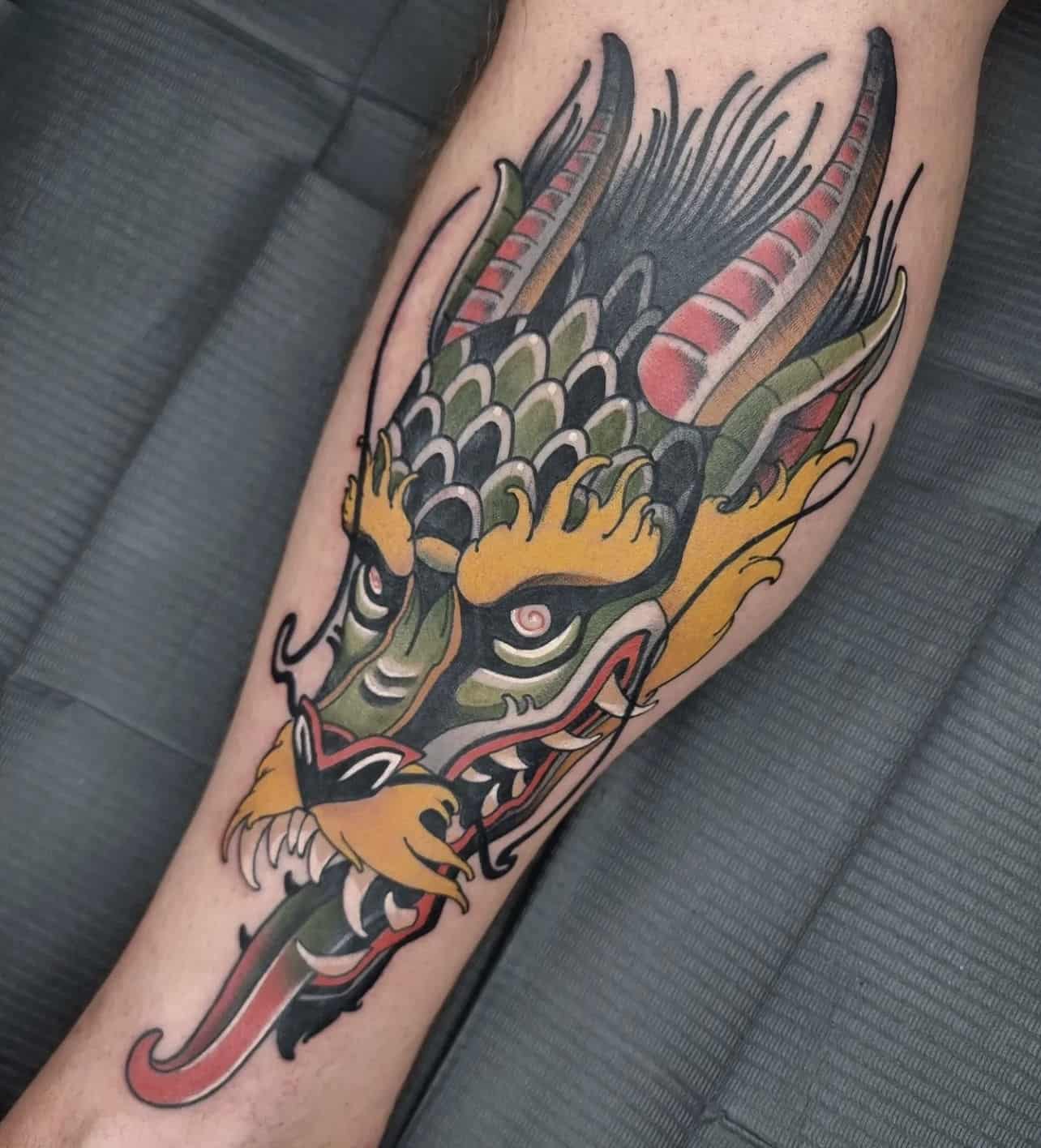 Traditional Dragon Tattoo  The Order Custom Tattoos  The Order Custom  Tattoos