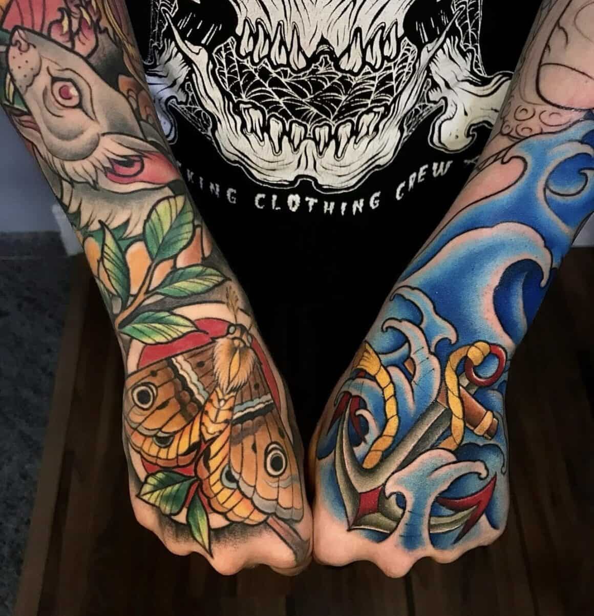 traditional knuckle tattoos