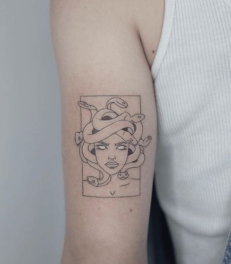 Flash Tattoos | Serpentine Medusa: Snake temporary tattoo – The Flash Tattoo