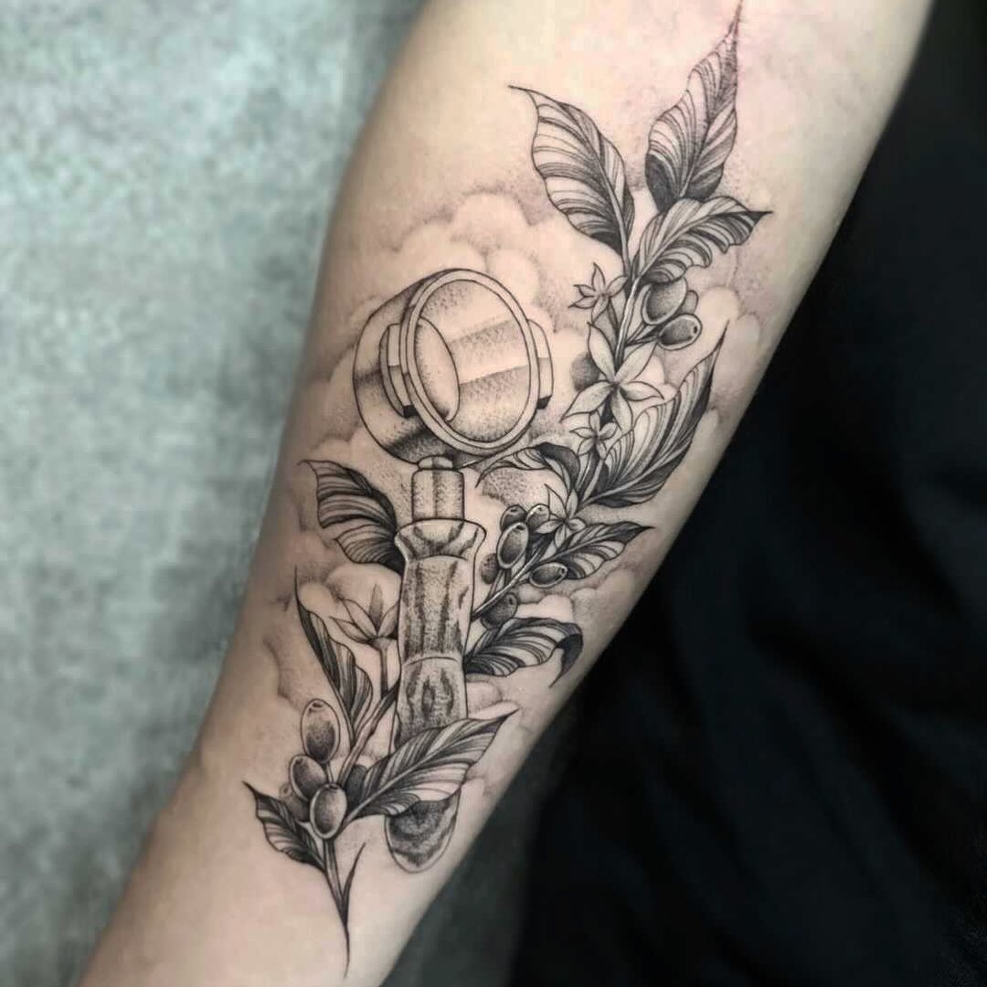 Coffee Plant Tattoo By Jonathan Fiore