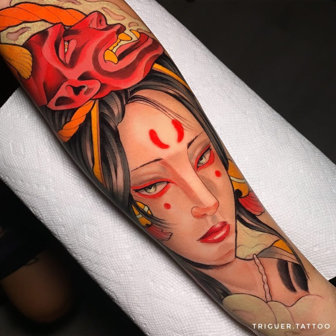 Geisha tattoo by Dani Ginzburg | Post 30768