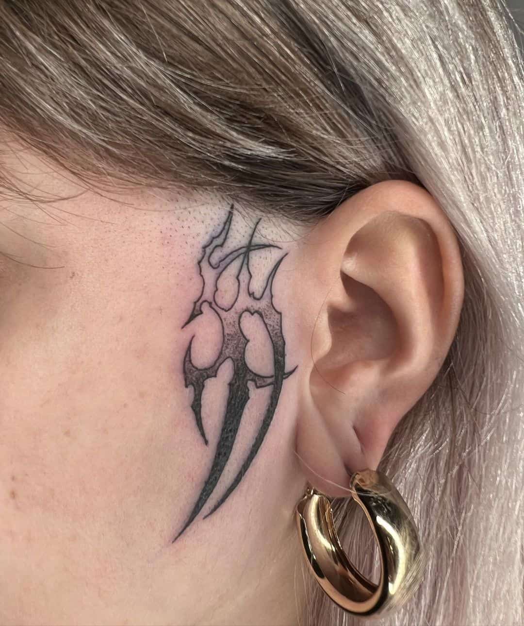Ear Tattoo - Behind the ear tattoos