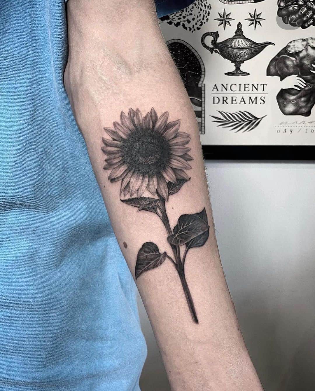 Top 20 Sunny Sunflower Tattoos that will make your day!