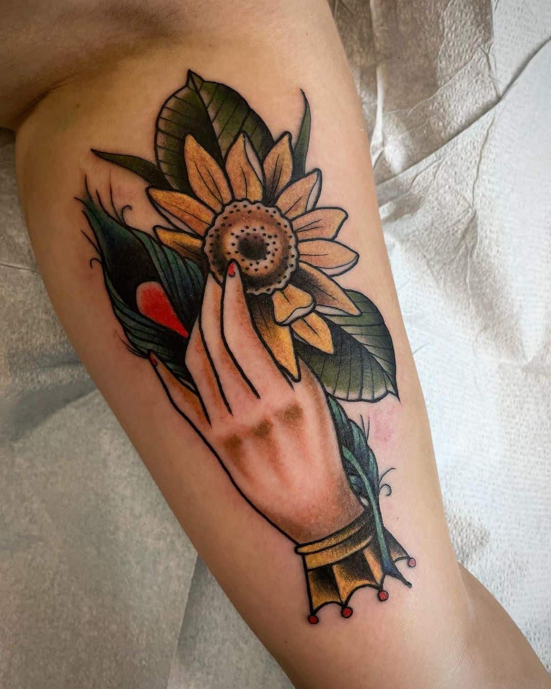 Top 20 Sunny Sunflower Tattoos that will make your day!