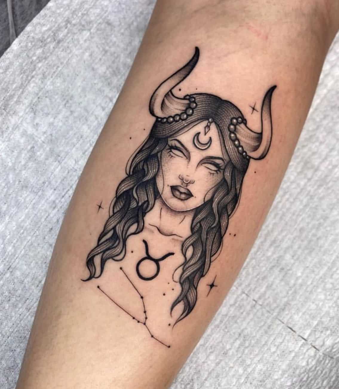 Tattoo uploaded by Jennifer R Donnelly • Taurus tattoo by lilyjtattoo  #lilyjtattoo #taurus #zodiac #astrology #horoscope • Tattoodo