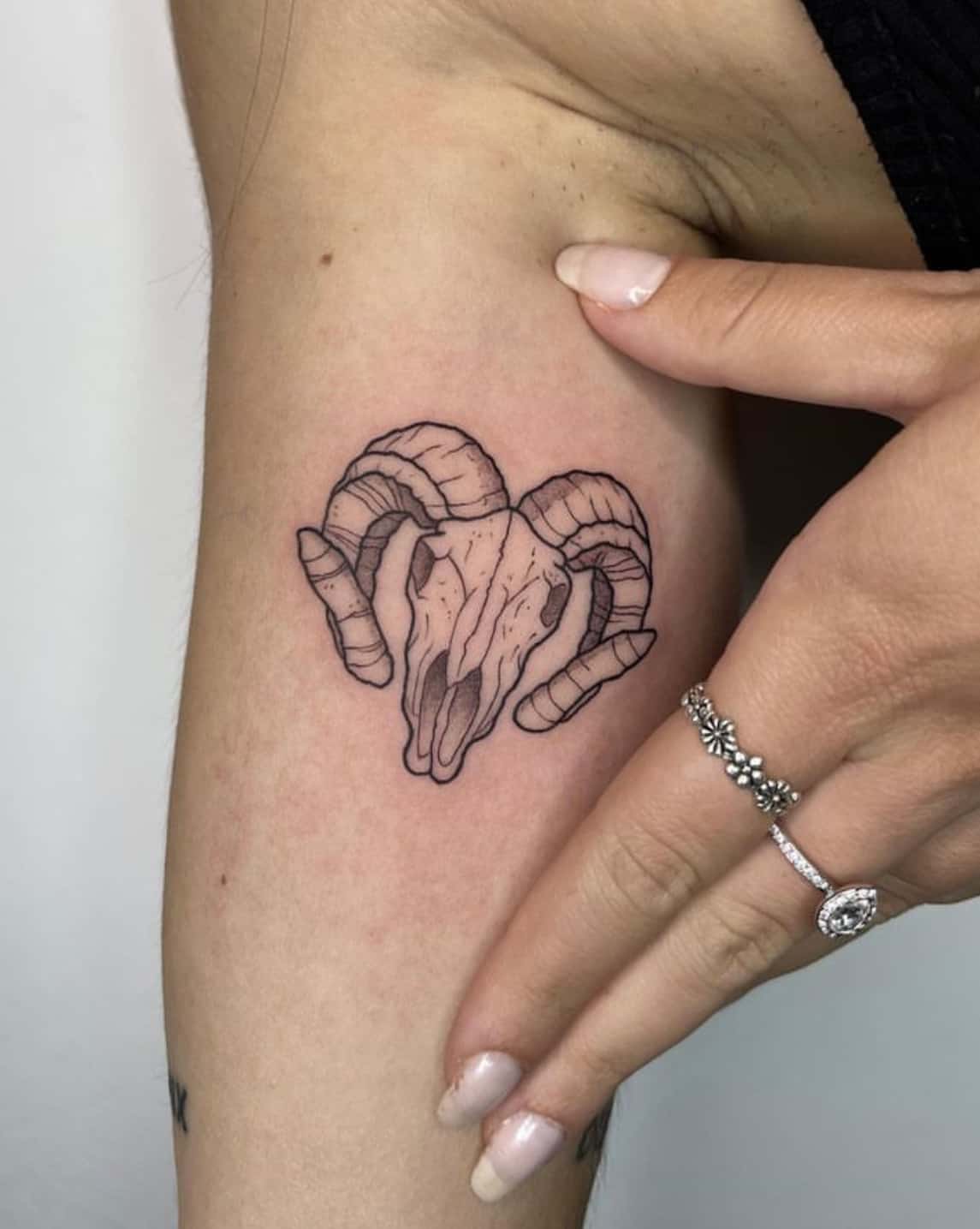 realistic aries tattoo