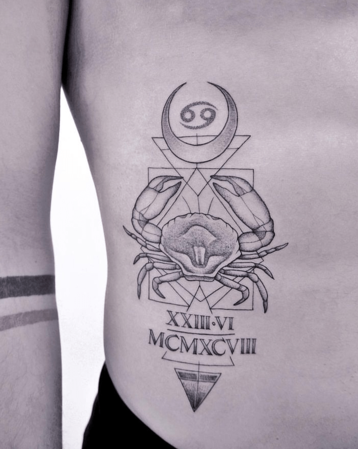 Cancer Horoscope Flower Tattoo Tattoo Design and Tattoo Stencil/template  Instant Digital Download Tattoo Permit - Etsy