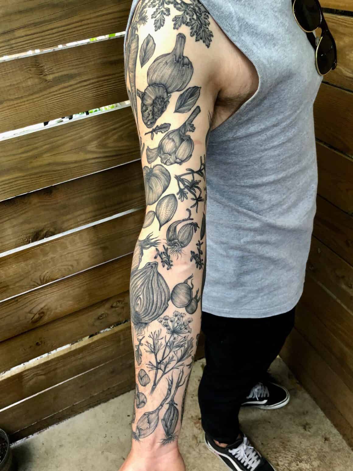 SLEEVE vs PATCHWORK SLEEVE There are 2 types of sleeves 1 The client has  a full and cohesive idea so the tattoo is designed at one time  Instagram