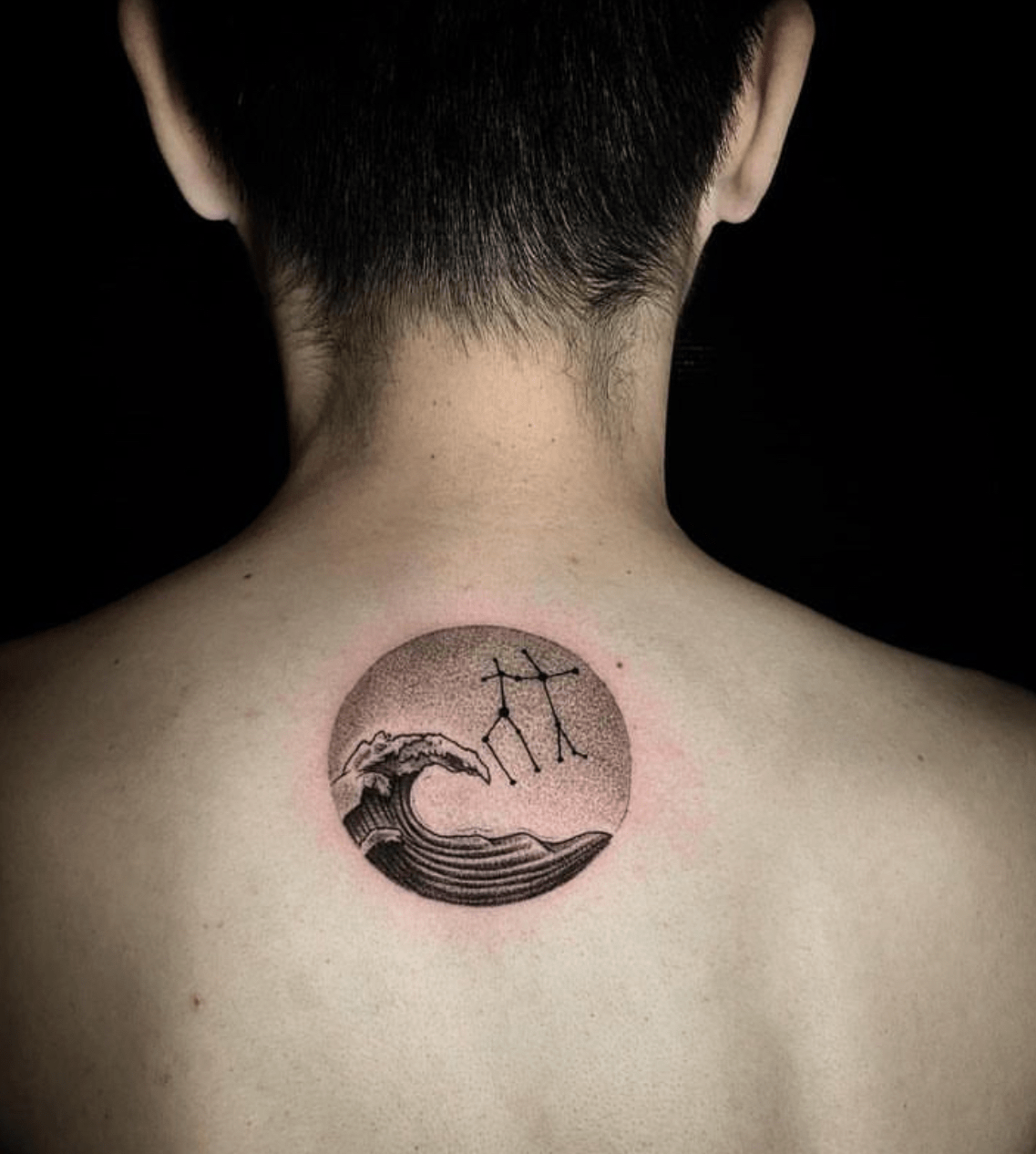 Gemini Constellation Temporary Tattoo Sticker - OhMyTat