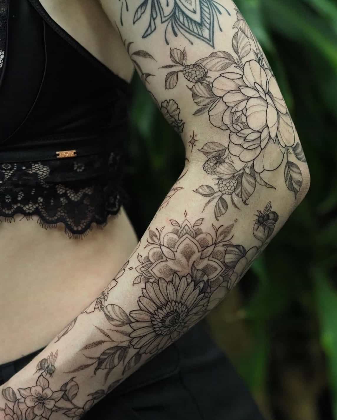 50 Patchwork Tattoos to Make You Start a Sleeve